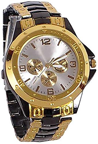 MAHIT Black Gold Metal Strap Professional and Stylish Luxury Hybrid Watch - for Men (B07HW14ZLC) Amazon Price History, Amazon Price Tracker