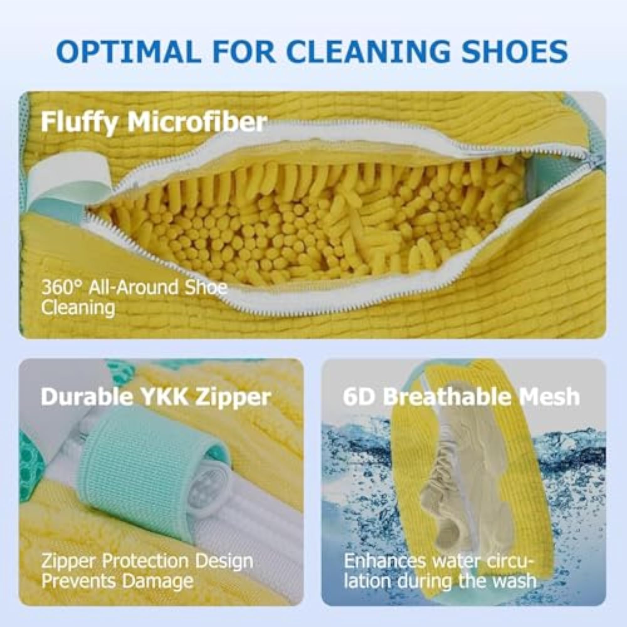 Upgraded Washing Bags, 2-Pack for Shoe Cleaning