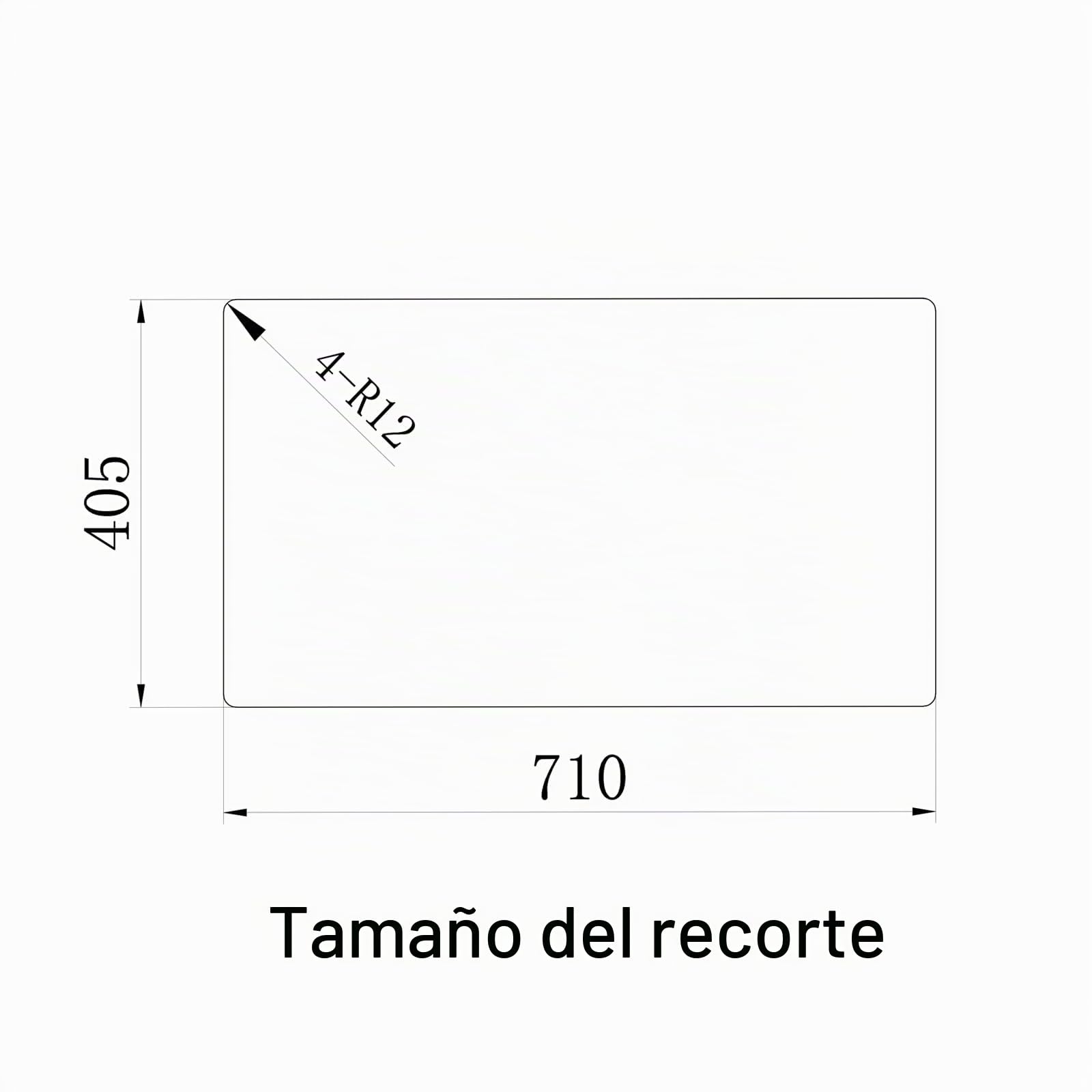 JASSFERRY Fregadero de cocina dos senos, de Acero Inoxidable, bajo encimera, con colador de residuos 745 x 440 x 200mm