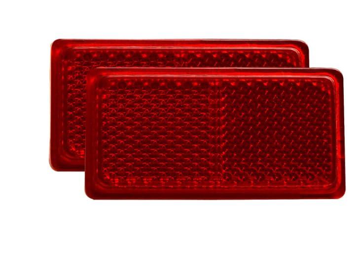 GUNUINE All Parts Source Self Adhesive Rectangular Safety Reflector Suitable for Car Bike Truck Universal Applications (Set O 2)-image-19