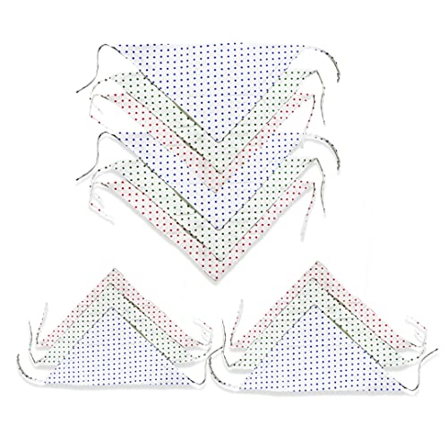 Image of Nappy for New Born Baby - Set of 12 Pcs /Cotton Cloth Langot for Babies, 0-6 Months, Double Layer Nappies, V Shaped, Washable and Reusable, Pack of 12