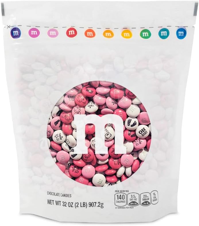 Amazon.com: M&M'S Gender Reveal Milk Chocolate Candy, 2lbs of Light ...
