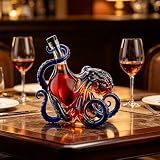 Rum Edition butelka z ośmiornicą 3D, dekoracja głębinowa butelka Stanley, ekspozycja sztuki żeglarskiej, ekspozycja na wino, likier, napoje gazowane i kubek Stanley