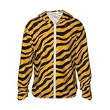 Tissu de qualité supérieure : fabriqué à partir de 100 % polyester, ce sweat à capuche de protection solaire imprimé zèbre jaune et noir dispose d'un tissage jacquard dense qui est léger, respirant et doux au toucher. Ses propriétés imperméables et à séchage rapide en font un excellent choix pour les vêtements de protection solaire pour femme et les chemises de protection solaire pour homme