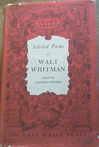 The Selected Poems of Walt Whitman B002YZJD5W Book Cover