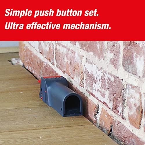 SWISSINNO Mouse Trap No See No Touch. Effective, non-contact + non-visible Catch + Kill with no-fail catching. Pre-baited with Food Bait. Humane Certified Design, Easy to Use, Safe + Reusable (1x) SWISSINNO Mouse Trap No See No Touch. Effective, non-contact + non-visible Catch + Kill with no-fail catching. Pre-baited with Food Bait. Humane Certified Design, Easy to Use, Safe + Reusable (1x)