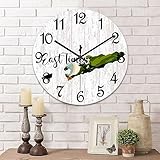 [Posizione adatta e regalo perfetto]: l'orologio da parete decorativo può essere posizionato in casa, cucina, camera da letto, ufficio, bar, aula, asilo nido, camera dei bambini, ecc... Idea regalo perfetta per tutte le occasioni, come Natale, compleanno, matrimonio, festa e così via.
