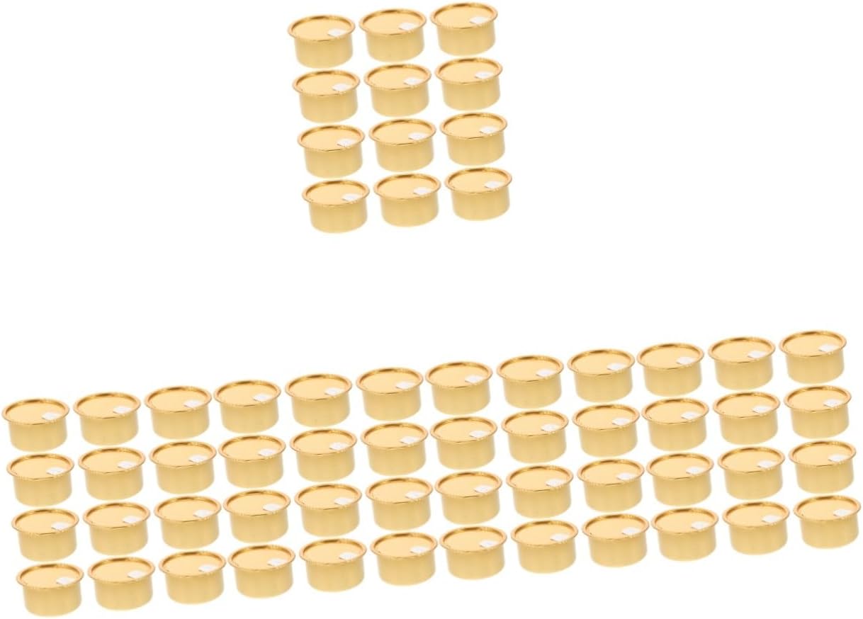 PRETYZOOM 60pcs Pet Food Tins Refillable Dessert Containers Airtight Lids for Dog and Cat Food Storage and Moisture Design