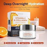 Skin 2.0 Vitamin C & Collagen Face Moisturizer – Hydrating Anti Aging Night Cream For Uneven & Dry Skin, Firms & Smooths Fine Lines – Dermatologist Tested, Korean Skin Care, Clean Beauty – 1.69 Fl Oz — image 4