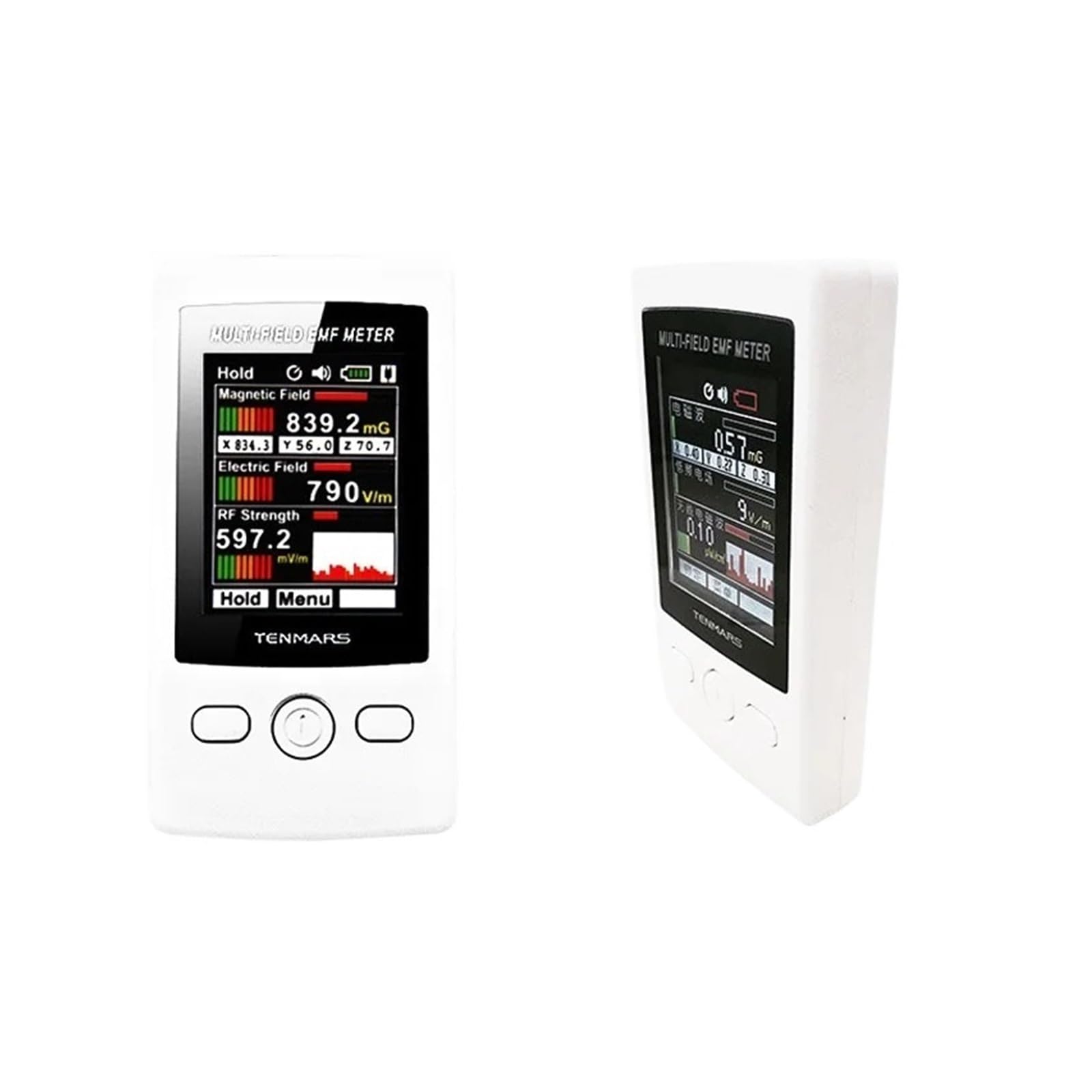 3-axis Magnetic Electric Field Strenght Digital Electromagnetic Radiation Detector TM-190 Multi-Field EMF Meter TM190