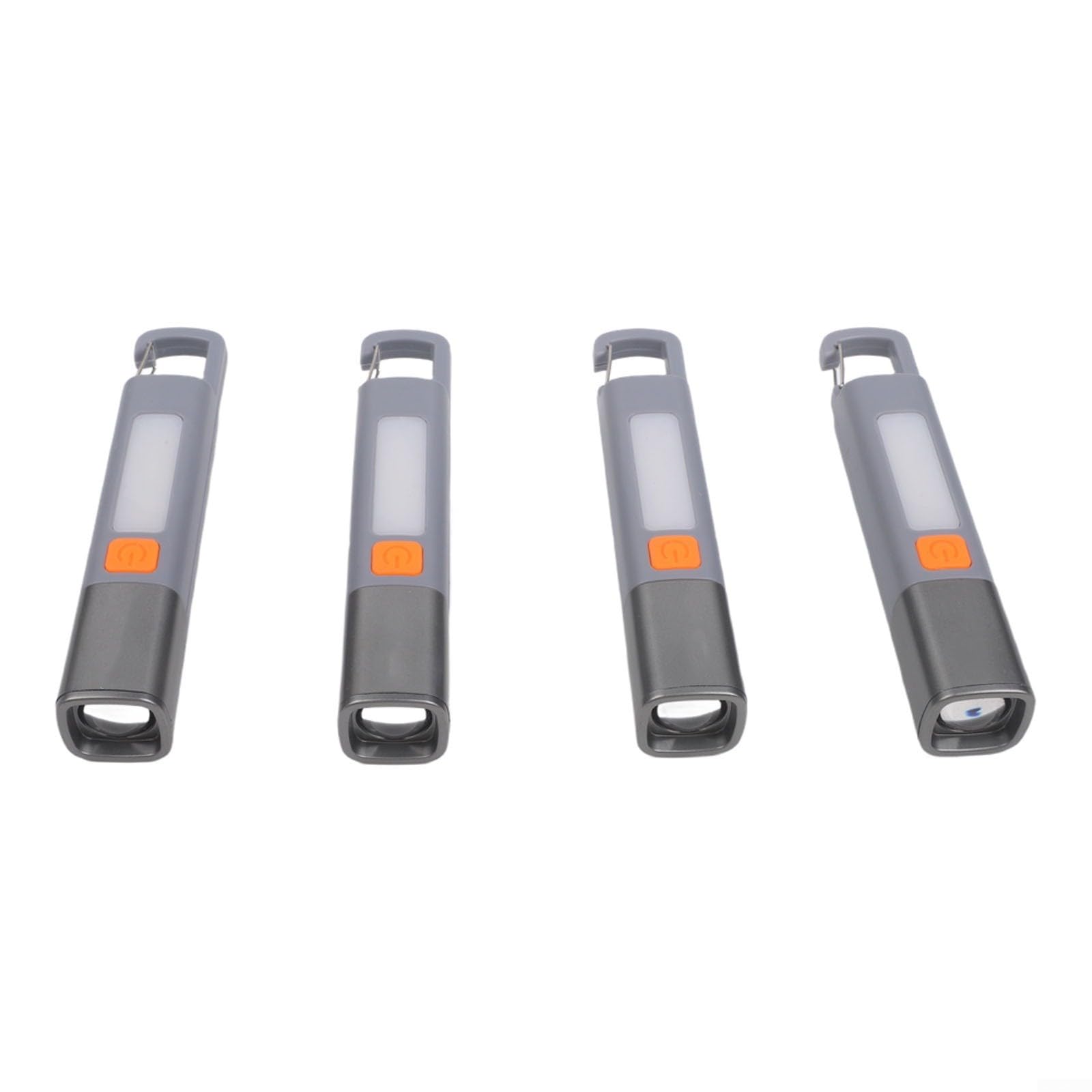 ComfyHarbor 1200mAh USB Rechargeable Camping Flashlight Zoomable LED Beam Waterproof IPX7 Portable Work Light Perfect for Hiking, Repair, and Night Use(4psc)