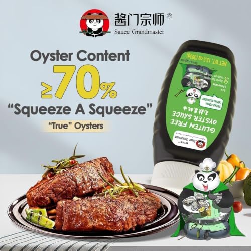 Image of Sauce Grandmaster Asian Sauce Bundle Gluten Free Oyster and Hoisin Sauce | Premium Oyster Sauce with 70% Oyster Extract Plus Sweet Hoisin, Clean Ingredients for Stir Fry, Marinades, BBQ and Dipping