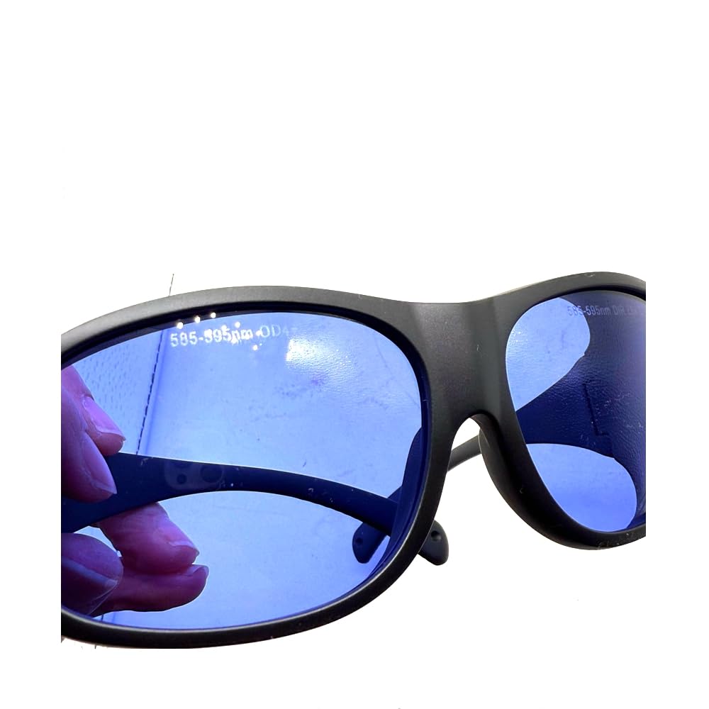 OD4+ żółte światło laserowe ochronne Googles 585nm-595nm laserowe okulary ochronne