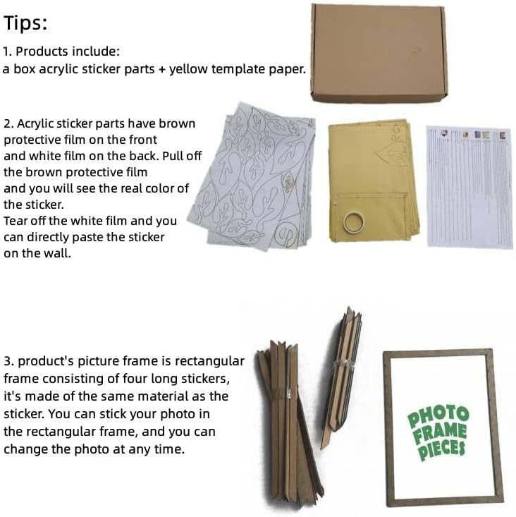 Miniatura 4 de Decoración de pared familiar para sala de estar, decoración de pared de árbol, calcomanías de pared de 11 x 14, 8 x 10, 5 x 7, marcos de fotos,