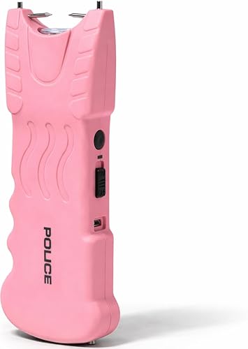 POLICE Pistola paralizante para autodefensa 916 – Recargable de alto voltaje con linterna LED, compacta y resistente, seguridad personal para