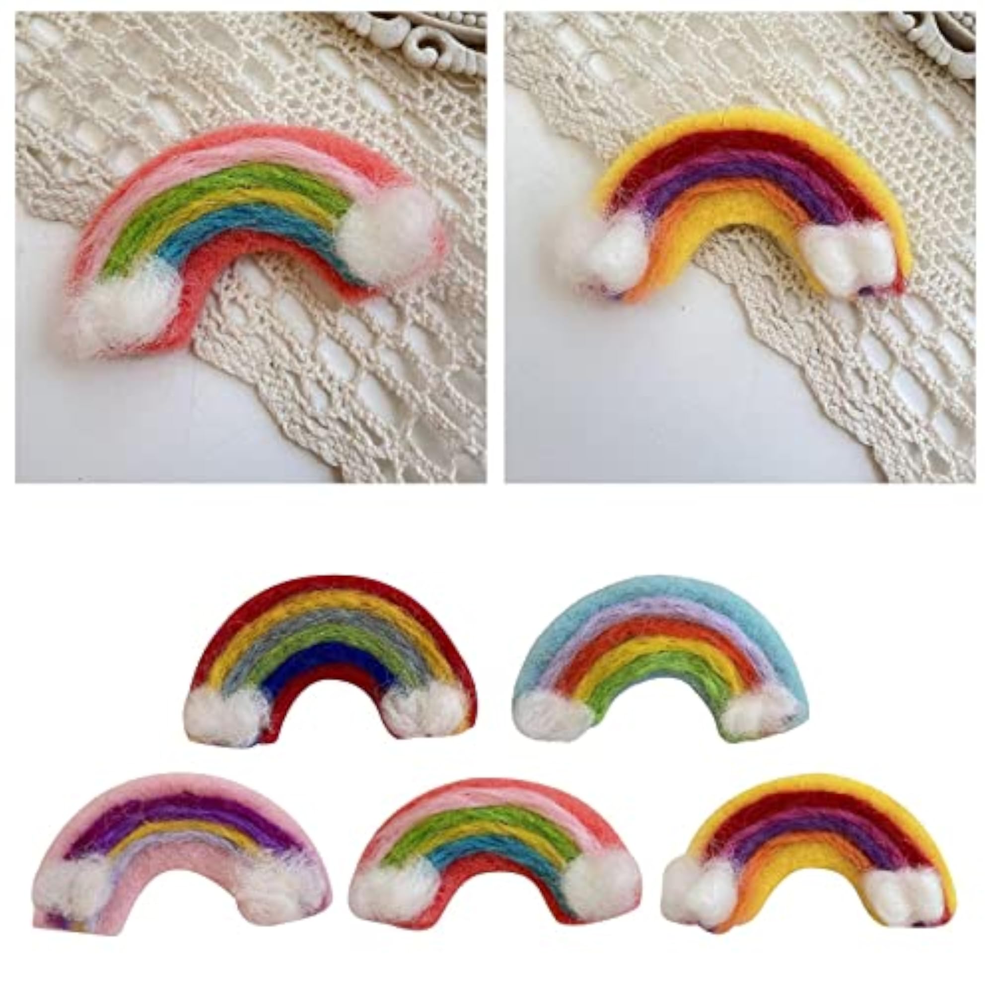 Soft Wool Felt Fashion Hairpins Set for Kids