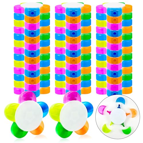 YUQILIN 48 PCS Highlighters Assorted Colors 5 in 1, Petal Highlighters Flower Shape Liquid Cute Highlighter Markers Pens Multi Color Fluorescent Neon Highlighter for School Office Stationery Supplies