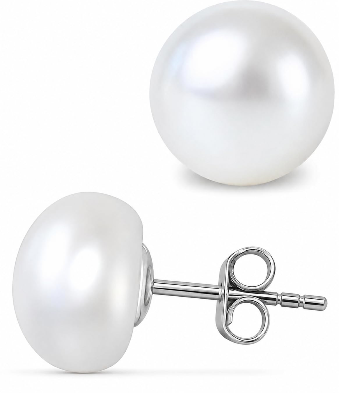 Perlenohrringe Silber 925 Damen Perlen Ohrringe Stecker