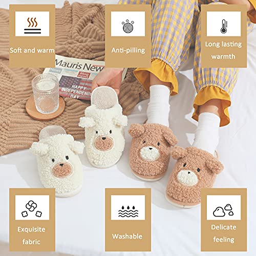 Bear Slippers for Women - Cute Fluffy Memory Foam House Shoes - Warm Plush Anti-Slip Animal Slippers for Indoor & Outdoor3