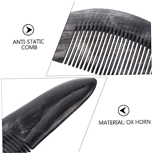 Buying Guide Beavorty 3 Pcs Black Buffalo Horn Comb Wide Tooth Massage Co...