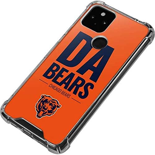 Skinit Clear Phone Case Compatible with Google Pixel 4a 5G - Officially Licensed NFL Chicago Bears Team Motto Design