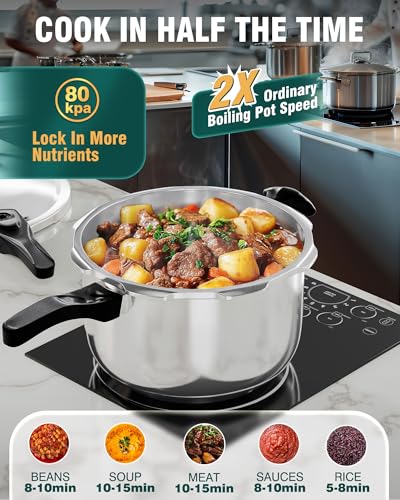 image for WantJoin Pressure Cooker, 12 Quart Stainless Steel Pressure Canner, In