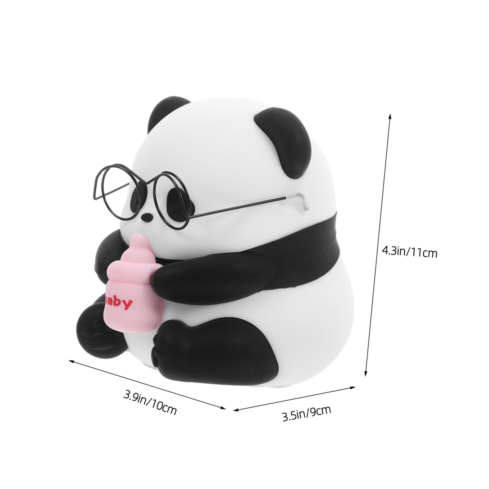 Gadpiparty Lámpara de Noche Infantil Panda de Silicona Luz LED Regulable para Dormitorio y Mesita de Noche Luz Portátil para Habitación Bebés