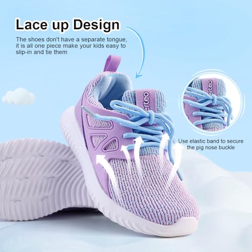 Image of nerteo Girls Shoes Slip on Boys Kids Sneakers Lightweight Tennis Running Walking Gym Fashion Shoes for Little Kid /Big Kid