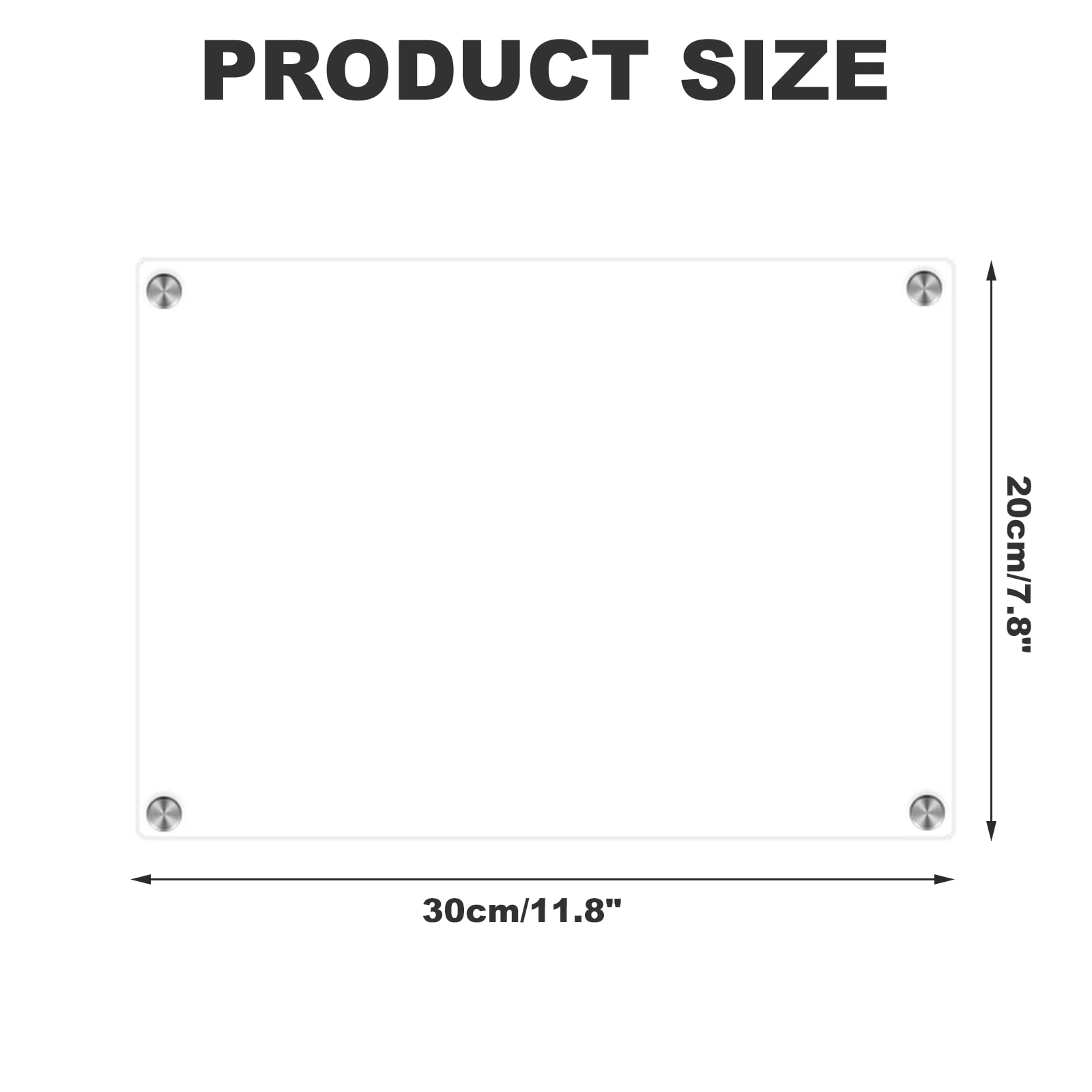 2Pz Lavagna Magnetica Frigo Transparente A4, Lavagnetta Trasparente Magnetica Cancellabile Cucina Frigorifero, Lavagna per Pianificazione dei Pasti, con 12 Pennarelli, per Menu Lista Della, 30x20cm