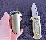 Multifunction Blade Jet Flame Windproof Refillable Butane Gas Knife Lighter