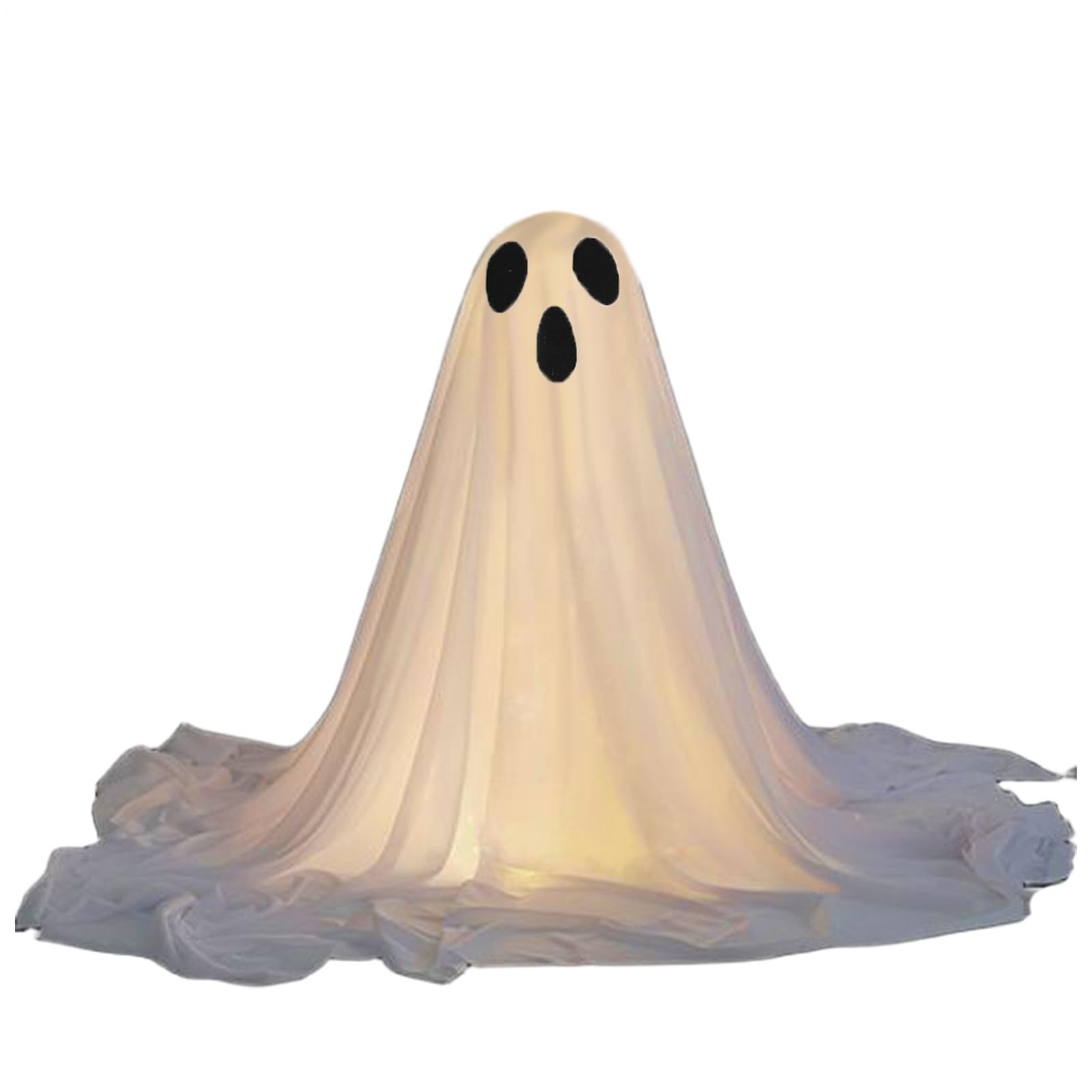 Décoration fantôme d'Halloween facile à installer pour grand jardin