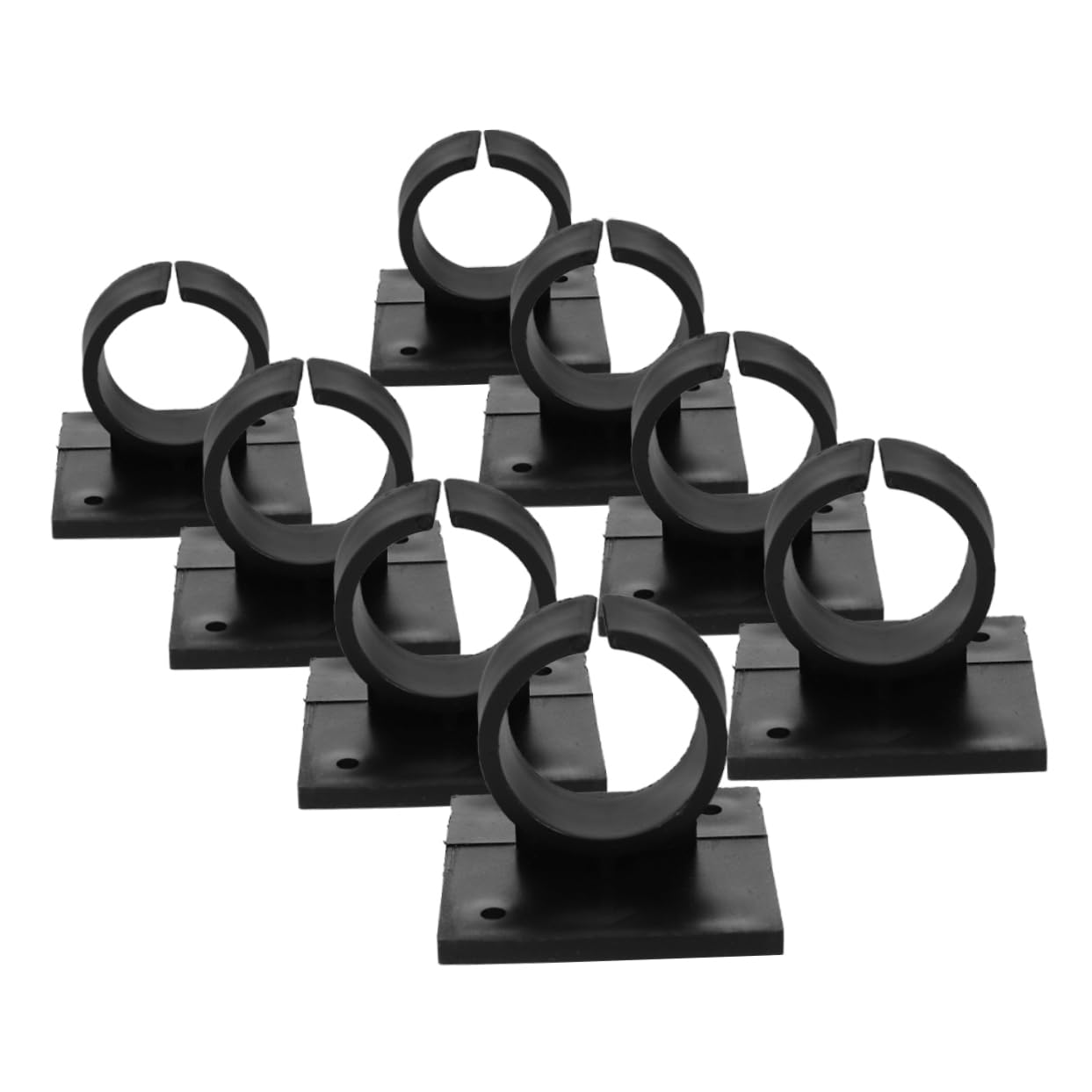 CIYODO 8Pcs Mic Holder Clip Durable Adhesive Microphone Clamp for Desk Secure Attachment Compact for Mic Use Reliable Design for Performance
