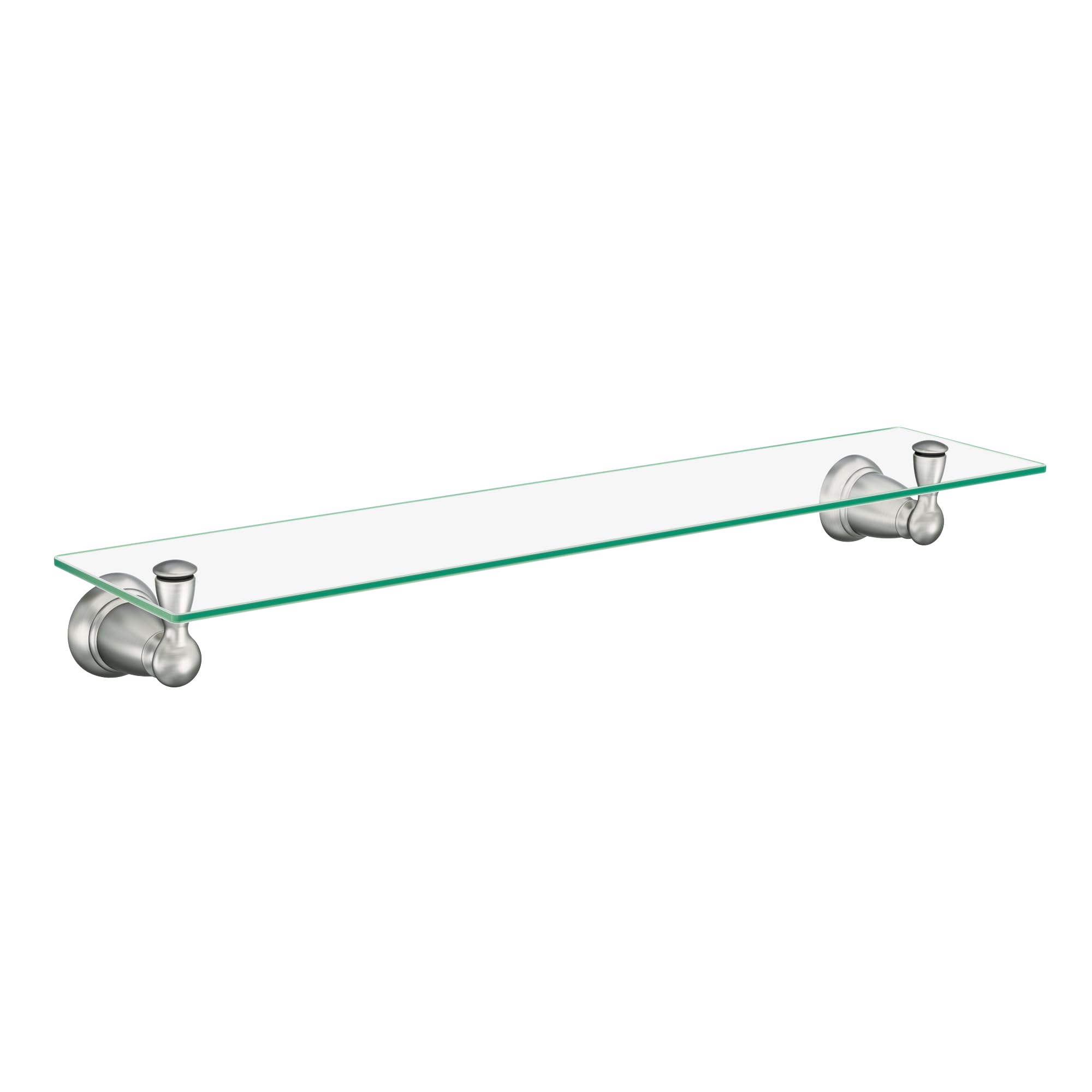moen y2690bn banbury 22.75 in. w glass shelf in brushed nickel