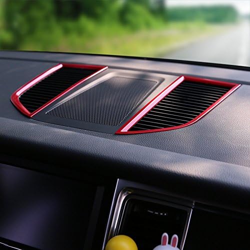 Red Inner Center Dashboard Air Vent Outlet Cover Trim for Porsche Macan 2014-2018