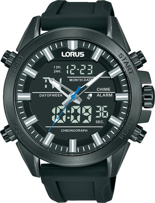 Lorus Reloj Análogico-Digital para Hombres de con Correa en Silicona RW671AX9