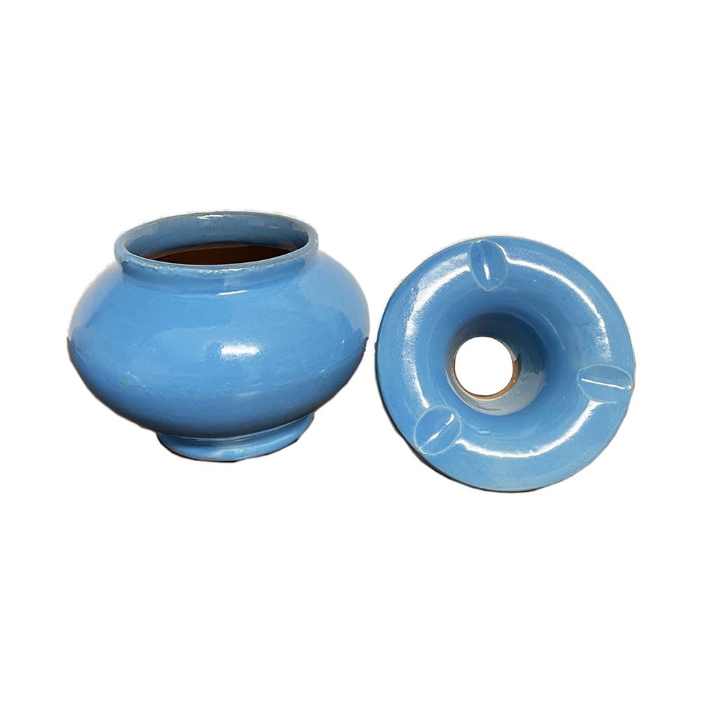 Posacenere marocchino ceramica fatto a mano diam. 10 cm h 8