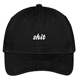 Trendy Apparel Shop Shit Embroidered Adjustable Cotton Cap Dad Hat - Black