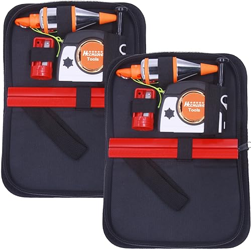 2 PCS Plumb Bob Magnetic - 15 oz(425g) Plumb Rite With 14.5 ft(4.5m) String,Sharpener,2 Pencils,Line Reel Used in Construction Can Automatically Stretch the Line and Quickly Stabilize the Plumb Bobs