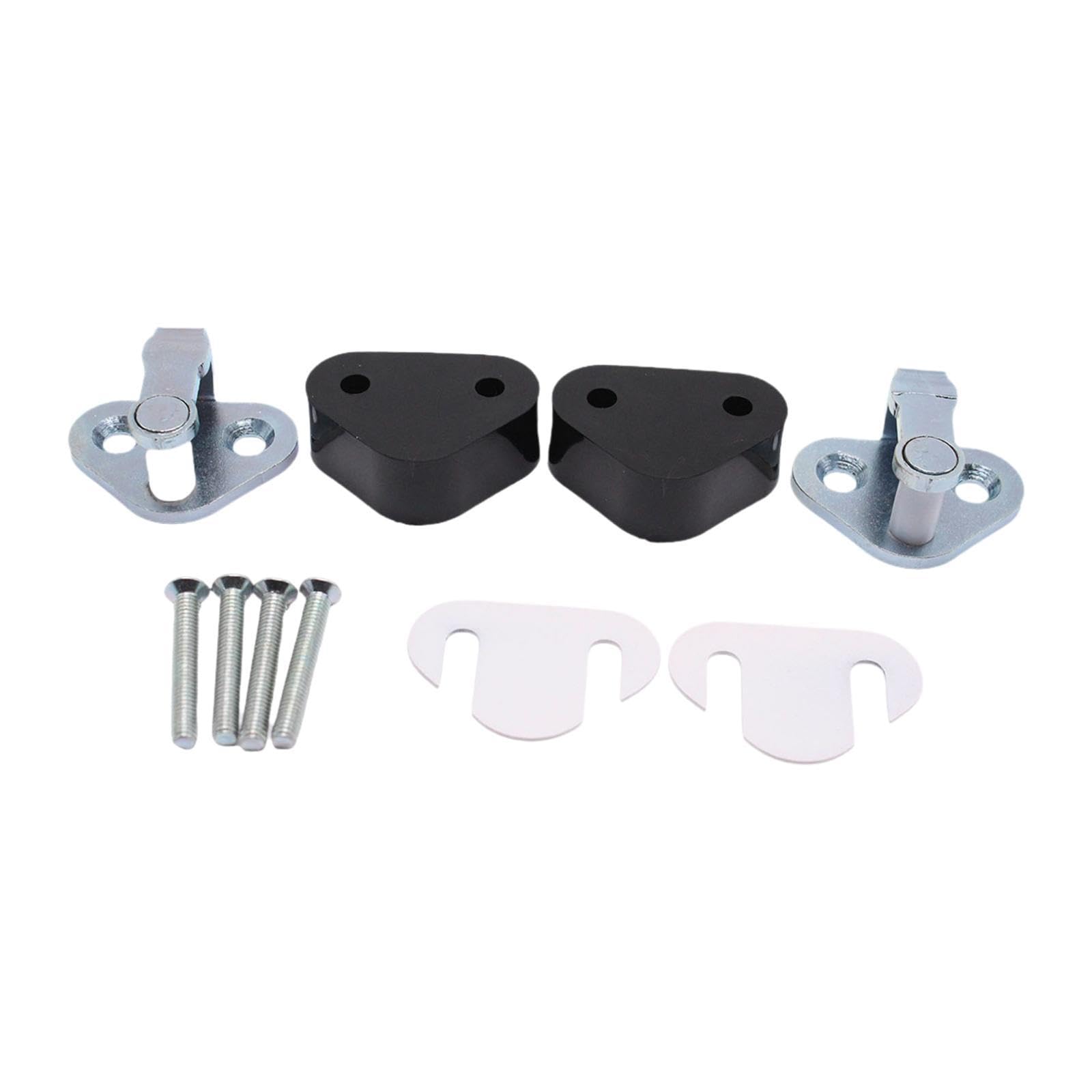 MagiDeal 2Pcs Fqb500130 Door Strikers Catch and Spacer Sets Accessories Replacement with Bolt Easy to Install Utility High Reliability