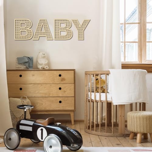 Baby-Letters-for-Baby-Shower-Wooden-Rattan-Letters-8-inch-4Pcs-for-Nursery-Wall-Decor-Large-Boho-Sign-Alphabet-Letter-for-Baby-Boy-Girl-Shower-Bedroom-Newborn-Birthday-Gift-Home-Decorations Baby Letters for Baby Shower Wooden Rattan Letters 8 inch 4Pcs for Nursery Wall Decor Large Boho Sign Alphabet Letter for Baby Boy Girl Shower Bedroom Newborn Birthday Gift Home Decorations
