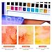 Meiliang 48 Colors Watercolor Paint Set with 36 Vibrant Colors 12 Glitter Colors and Watercolor Block, High Transparency Not Chalky, Easy to Rewet and Mix Suitable for Beginners and Professionals
