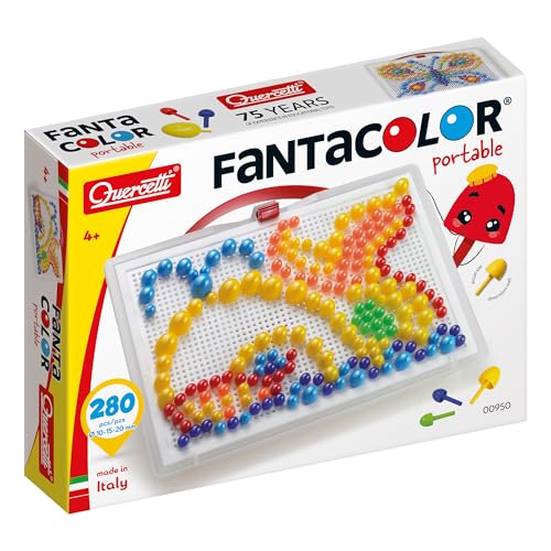 Quercetti FANTACOLOR MOZAIKA 10mm 280szt 950 [ZABAWKA]