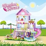 Sitodier Girls Building Blocks Set Toy,689Pcs Garden Villa House Building Set for Girl 6-12 and 8-14,Holidays Cattage Building Toy Nice Xmas Birthday Gift for 6 7 8 9 10 11 12 13 14Years Kids Girls