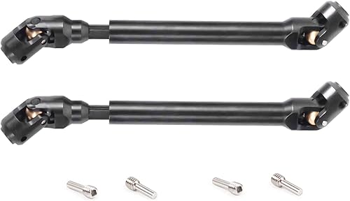 2 ejes de transmisión de orugas RC (4.764-7.126in) para 110 SCX10 II TRX4 Redcat D90 Gen7Pro RC4WD GEN8 Gladiator TF2 D90 YK4082 104311 RC eje de