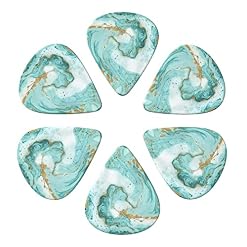 Lot de 6 médiators en marbre vert doré pour guitare acoustique, guitare électrique, basse, ukulélé – fins, moyens et… - Les Beatles, Paul McCartney, John Lennon, RIngo Starr, George Harrison Lot de 6 médiators en marbre vert doré pour guitare acoustique, guitare électrique, basse, ukulélé – fins, moyens et… – Image 4