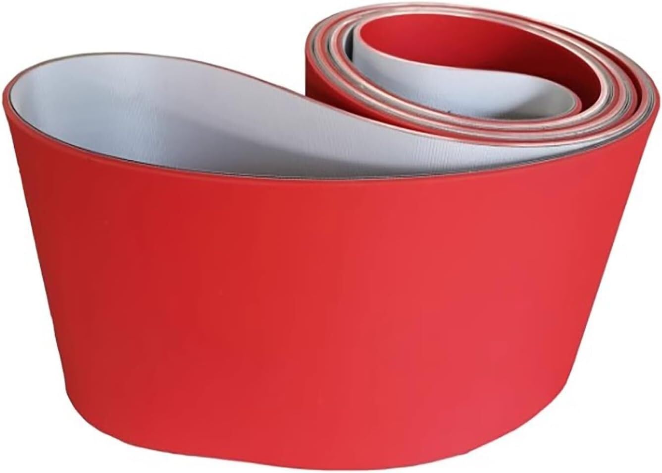 Lekki czerwony płaski przemysłowy przenośnik taśmowy PVC 120 x 23 cm (47,2 x 9 cali) - rozwiązanie linii montażowej dla wydajnej obsługi materiałów i transportu