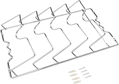 Miniatura 4 de TOPINCN Soporte para tapa de olla, organizador de cocina de hierro, soporte para montaje en la puerta de la pared, estante de almacenamiento para