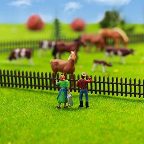 Tierfigur, Lebenszyklus-Figuren, Maßstab 1:87, gut bemalt, Bauernhoftiere, Kühe Pferde, Figuren, Landschafts-Layout, 36… – Bild 5