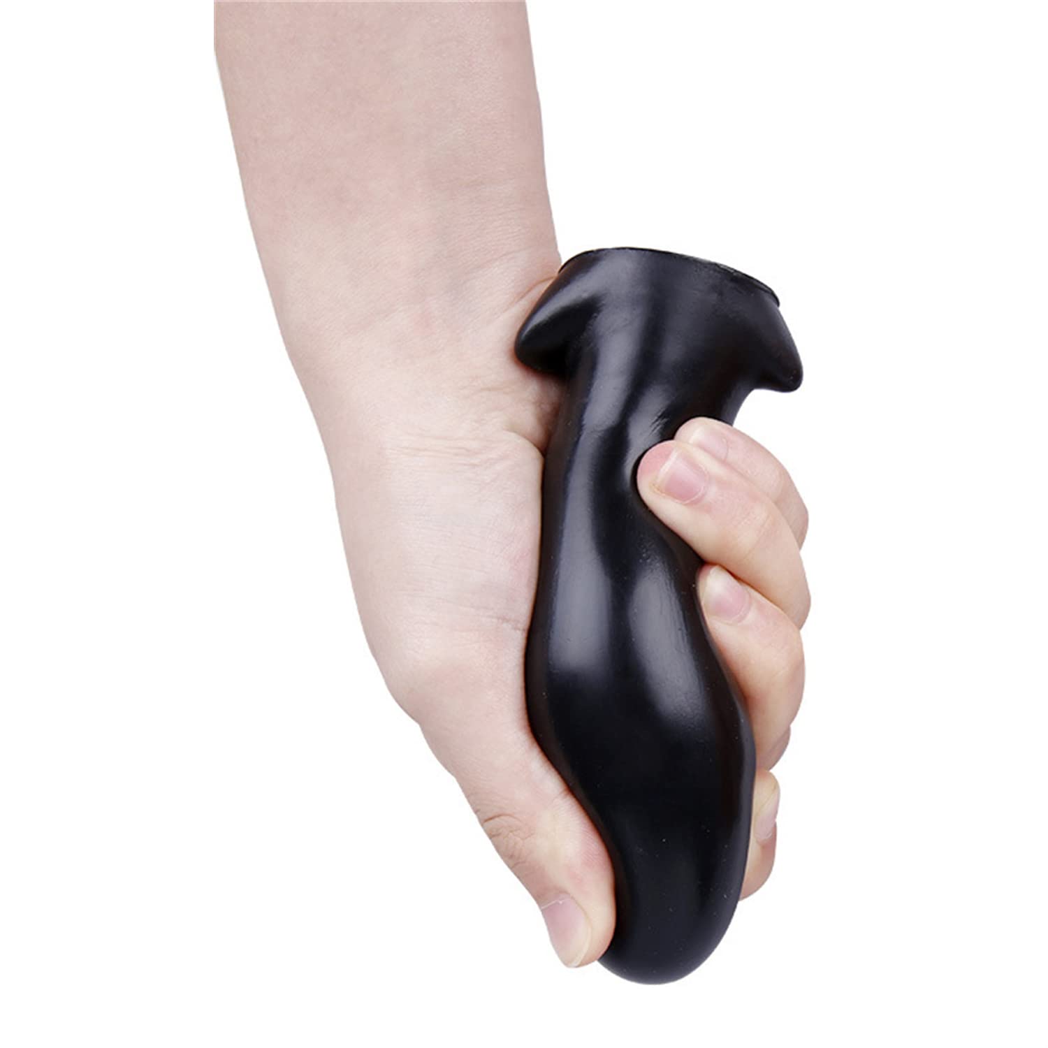 SeLgurFos, tapón Anal suave, dilatador Anal, consolador, cuenta Anal, aparato de masaje sexual, parejas, hombres y mujeres, tapón anal, juguetes sexuales (L,black)