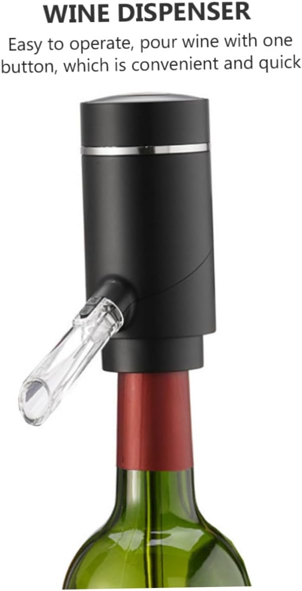 PRETYZOOM 1pc Electric Wine Decanter Stopper Battery-powered Dispenser for Easy Pouring and Aeration for and Home Decor